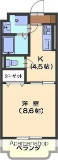 ソレアード【302号室】の間取り