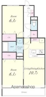 アルカンシェル・ハイム【1階】の間取り