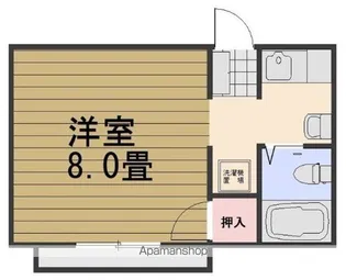 WHITE LILY【101号室】の間取り
