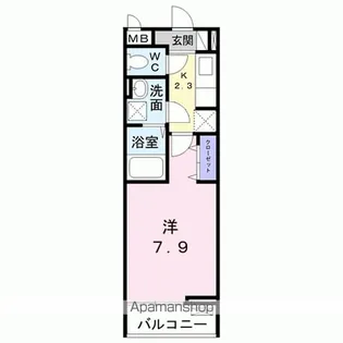 ライジング・プレイス【2階】の間取り