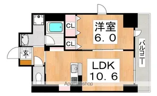 ダイレ・エヌ【1階】の間取り