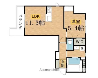 スプリングス八王子ヘーベルメゾン【301号室】の間取り