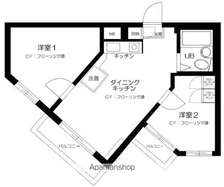 DRホームズ大山【2階】の間取り