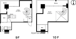 1LDKの間取り画像