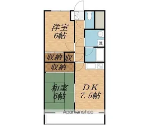カクヘイマンションⅠ【305号室】の間取り