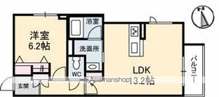 グランベレオ林道駅前【1階】の間取り