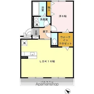 ハピネスヒルズ【3階】の間取り