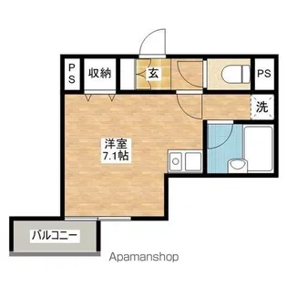 緑橋大発マンション【205号室】の間取り