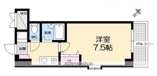 ラインハイト西広島【2階】の間取り