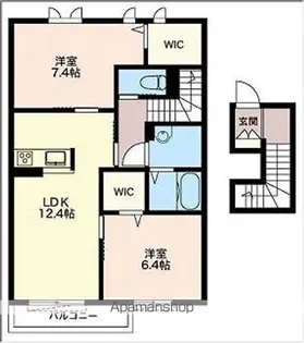 プランドール【203号室】の間取り