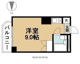 16山秀ビル【4階】の間取り
