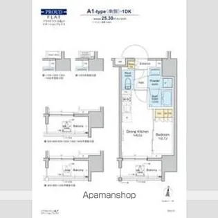 プラウドフラット亀戸ステーションプレイス【3階】の間取り