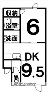 みなみ野ハイツ【106号室】の間取り