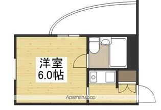 アルファ清心町Ⅰ【3階】の間取り