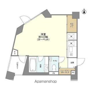 トゥールブランシュ麻布【5階】の間取り