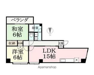 ヴィラ春日【201号室】の間取り