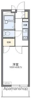 レオパレスインサイド新栄【204号室】の間取り