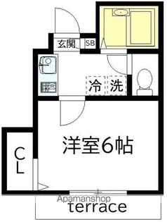 クレアシオン永福【103号室】の間取り