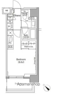 ザ・パークハビオ月島フロント【3階】の間取り