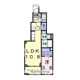 クレストールⅣ A【1階】の間取り