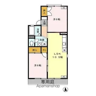 アムールビブレ C棟【1階】の間取り