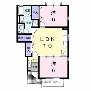 ヴィラ・ファミールA【1階】の間取り
