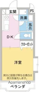 丘の上のマンション【3階】の間取り