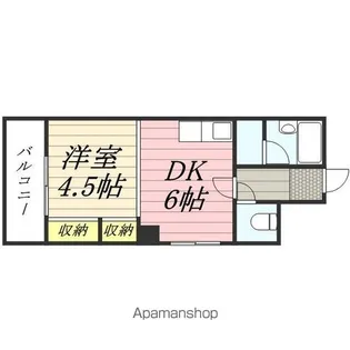 第53松井ビル【6階】の間取り