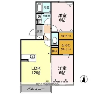 プリモディーネ ABC【3階】の間取り