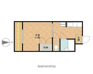 メルベーユⅠ【3階】の間取り