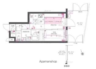 ZOOM西早稲田【1階】の間取り