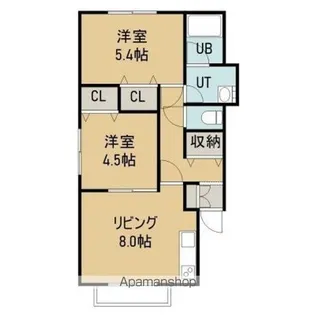 PERRY LAND(ペリーランド)【202号室】の間取り