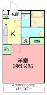 アムール KURITA【1階】の間取り