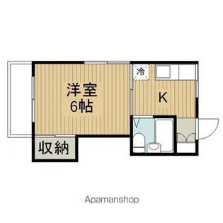 シャンブルFUNE【2階】の間取り