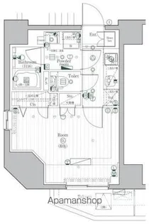 PREMIUM CUBE 駒込【8階】の間取り