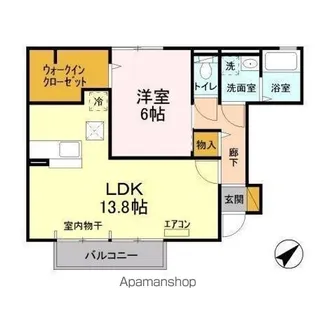 ポルテボヌール II【1階】の間取り