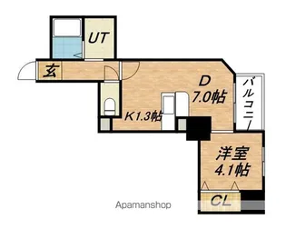 カルフール大通東【5階】の間取り