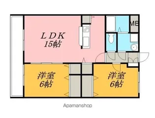 レジデンス・コマガネ【103号室】の間取り