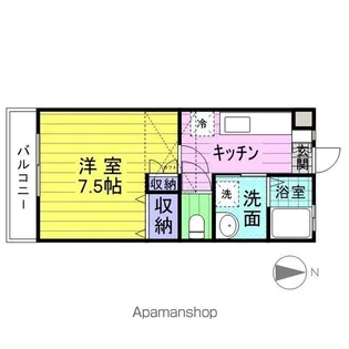 アーバニティ・サカエ【102号室】の間取り