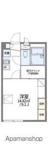 レオパレスルミエール【2階】の間取り