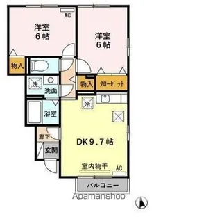カトルセゾン A【1階】の間取り