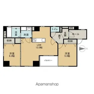 エスベランサ本町【6階】の間取り