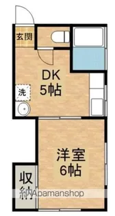 ベルメゾン菊地【201号室】の間取り