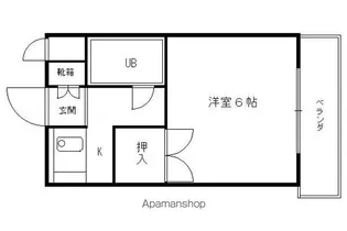カーサ桃山【108号室】の間取り