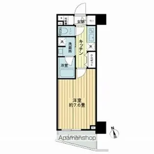 フレシア中目黒【4階】の間取り