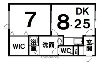 LE MALE(ル・メール)【C号室】の間取り