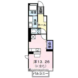 フローラルハイツⅢ【102号室】の間取り