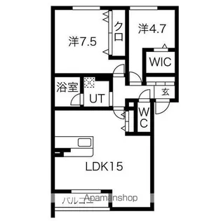 レリーサ知多Ⅱ【1階】の間取り