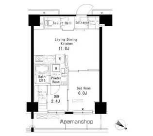 パークアクシス板橋本町弐番館【206号室】の間取り