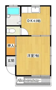 久保コーポ【201号室】の間取り